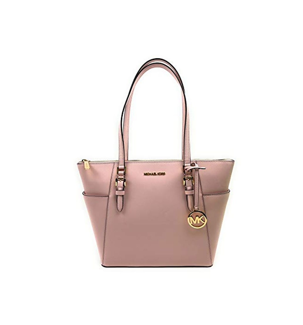 Belleza Michael Kors Charlotte Large Top Zip Saffiano Leather Tote