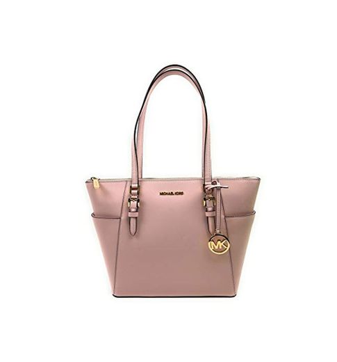 Michael Kors Charlotte Large Top Zip Saffiano Leather Tote