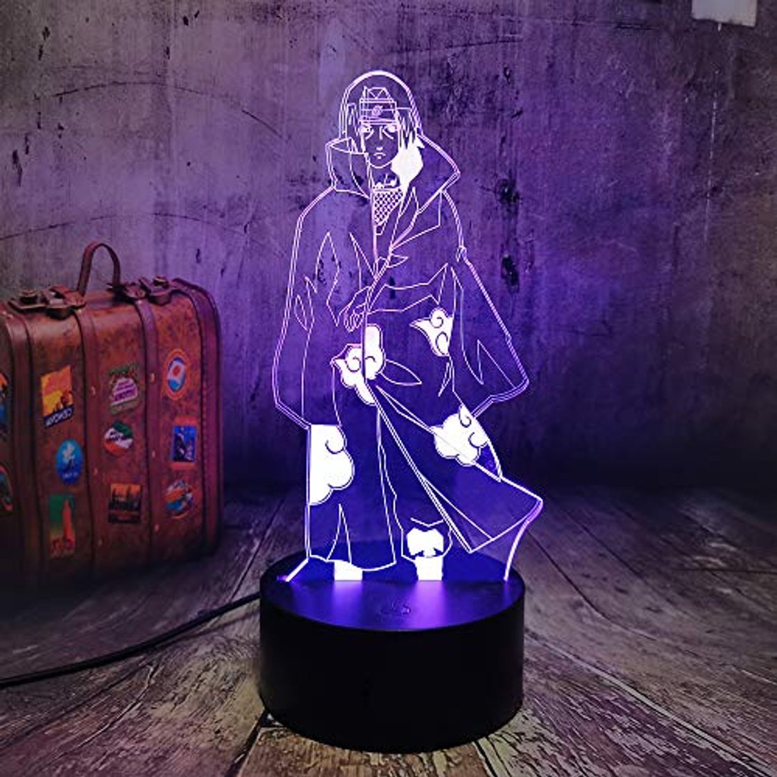 Elemento de la categoría hogar NARUTO Anime Uchiha Itachi - Lámpara de noche LED 3D