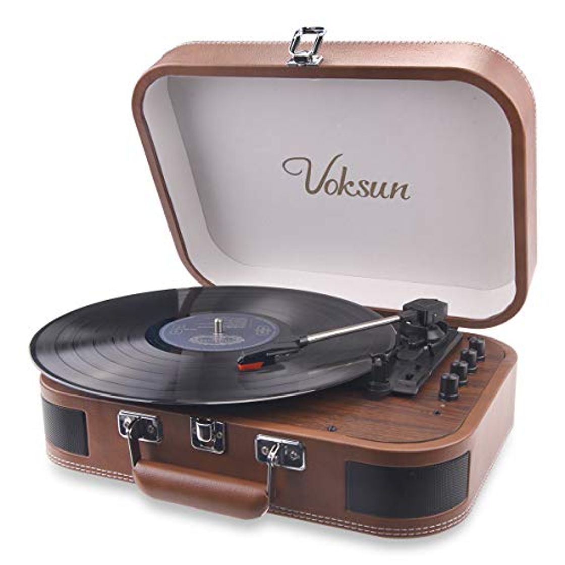 Producto Tocadiscos de Vinilo,VOKSUN Tocadiscos Bluetooth y codificador Digital con 3 velocidades 33