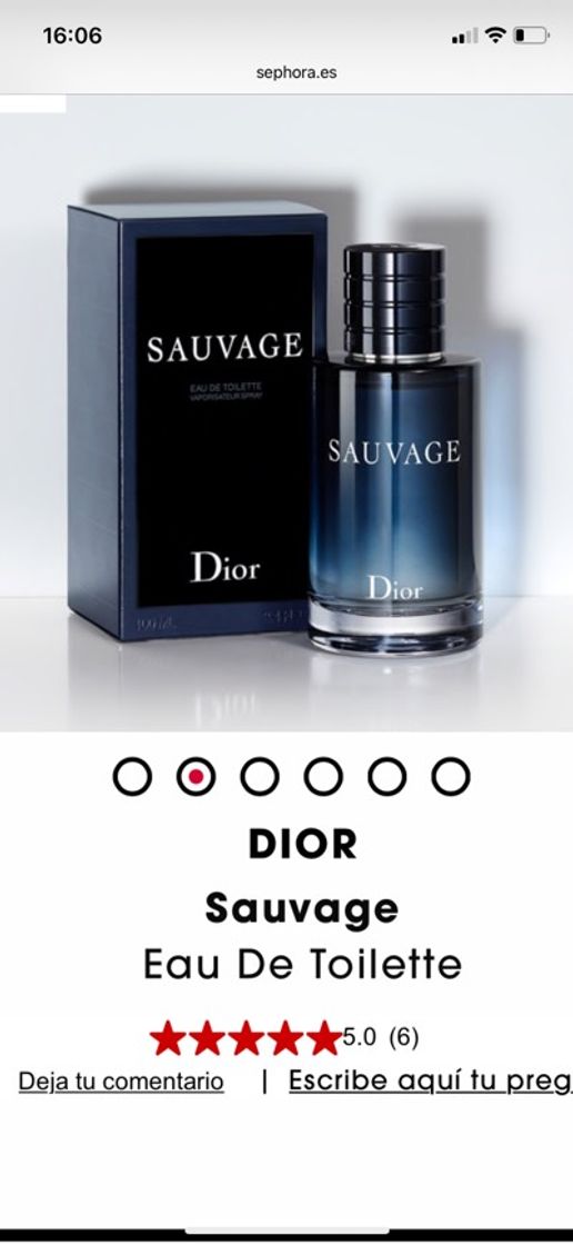 Producto Sauvage Eau de Toilette de DIOR 