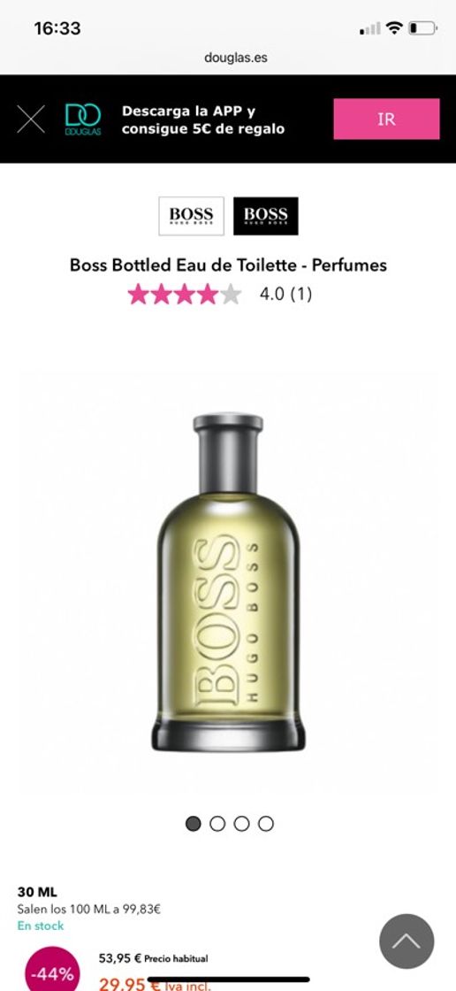 Producto Hugo Boss perfume