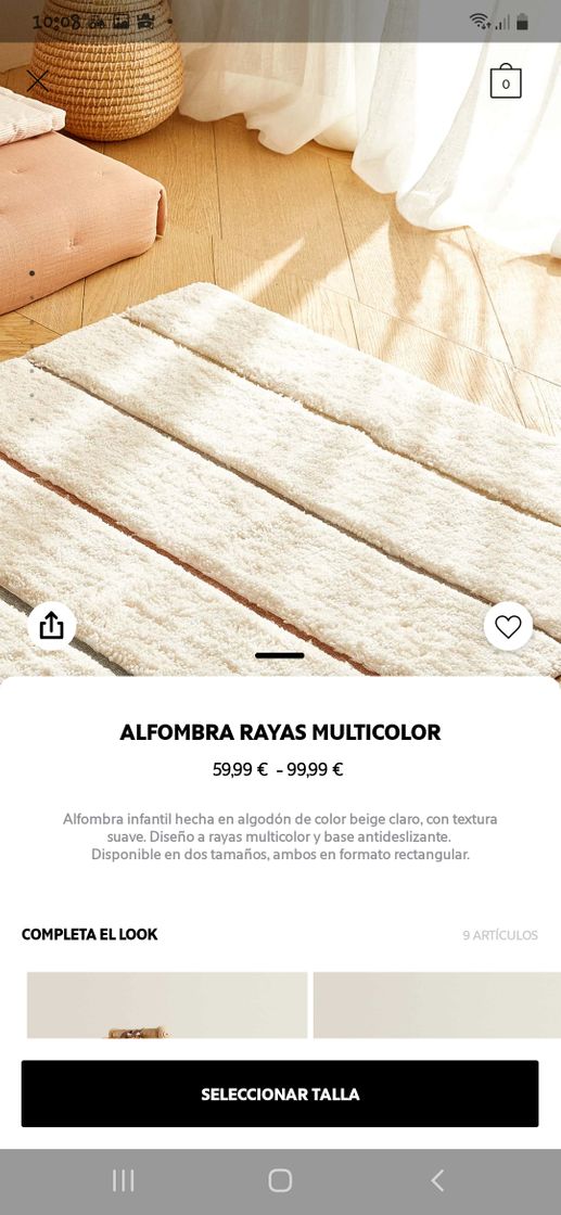 Moda Alfombra rayas multicolor