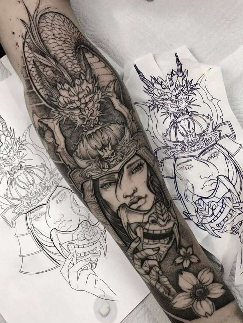 Moda Tatuagem estilo oriental