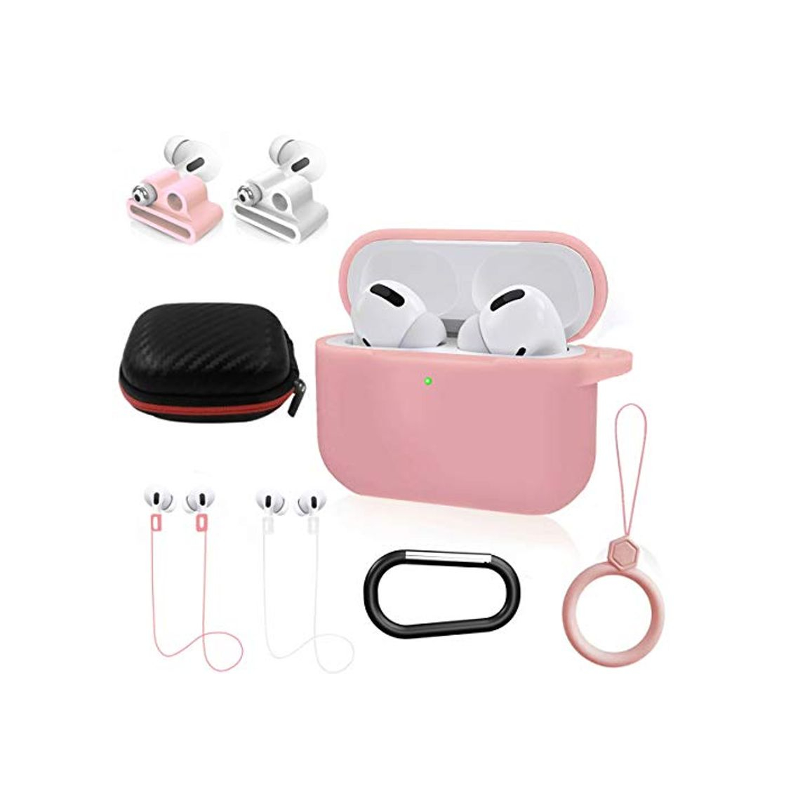 Productos NANTING Funda para Airpods Pro Funda, Airpods Pro Accesorios 8 en 1