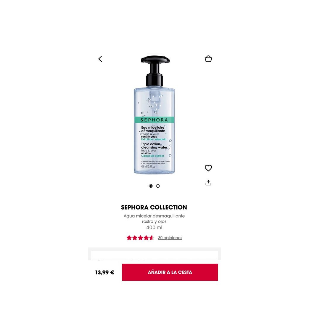 Producto Triple Action Cleansing Water - SEPHORA COLLECTION