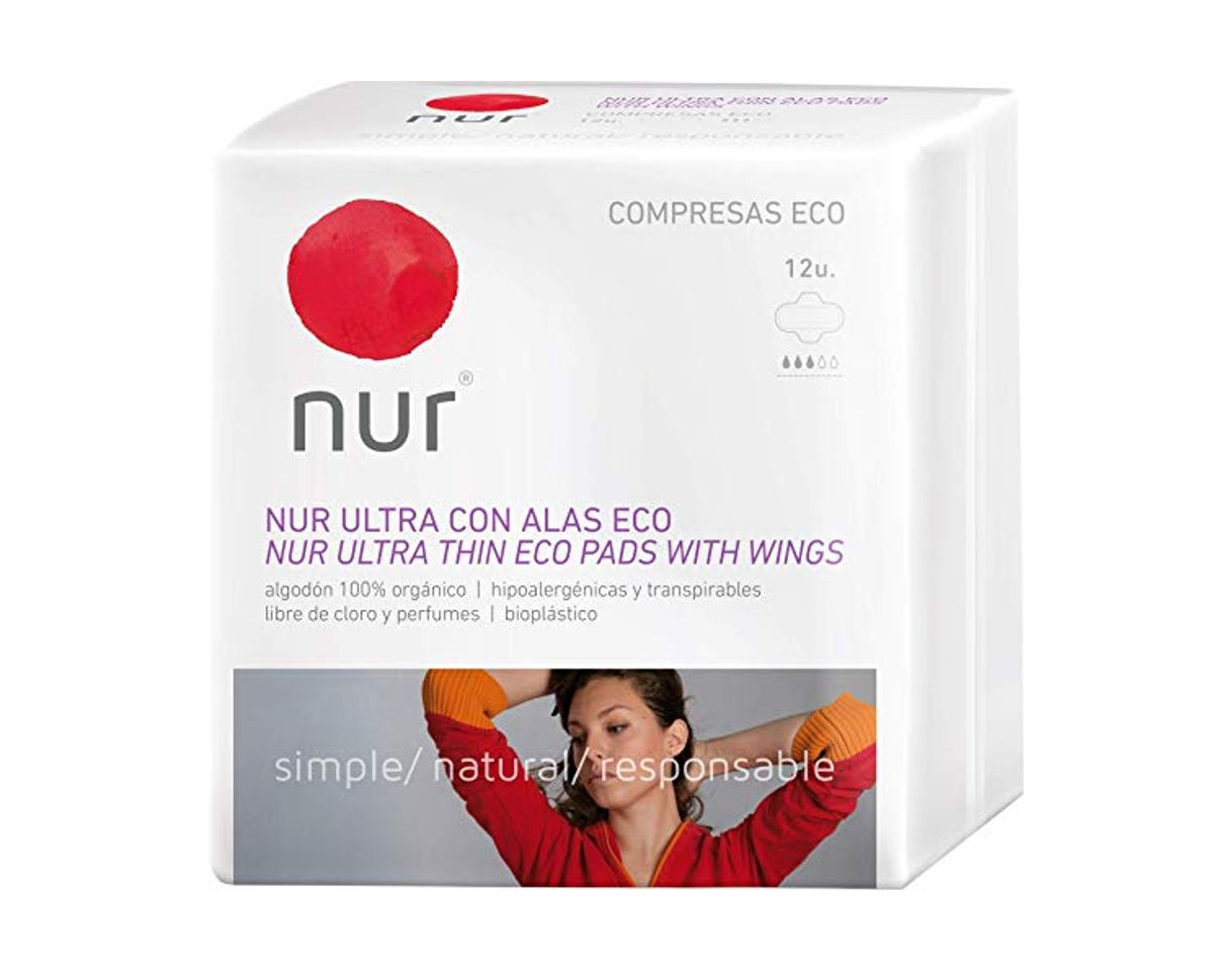 Productos COMPRESA ULTRAFINAS CON ALAS ECOLOGICAS NUR 12 compresas