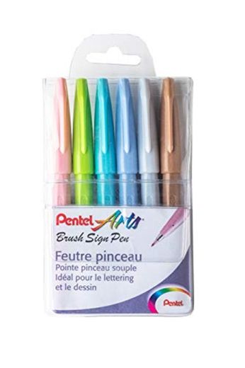 Pentel SES15C-12 - Bolígrafo de punta de fibra tipo pincel