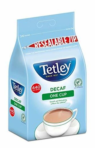 Tetley descafeinado de una taza bolsas de té Paquete de 440