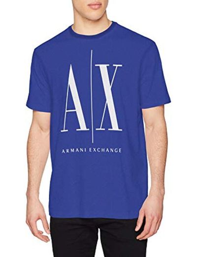 Armani Exchange Icon T Camiseta, Azul