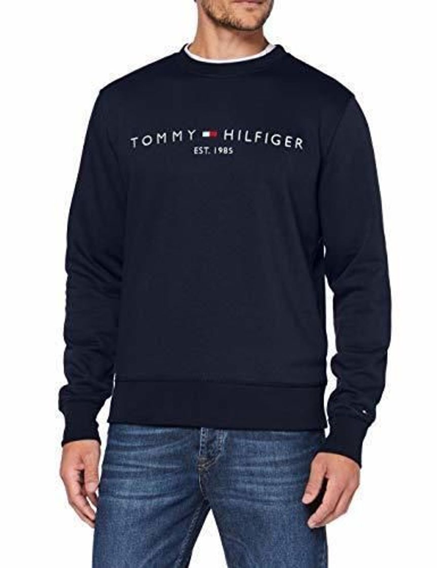 Moda Tommy Hilfiger Tommy Logo Sweatshirt Sudadera, Azul