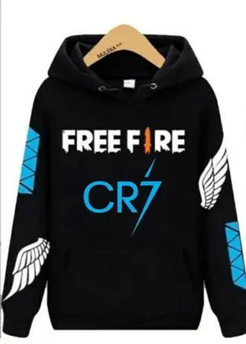 Moda Moletom Canguru Exclusivo Free Fire Angelical CR7 Lançamento