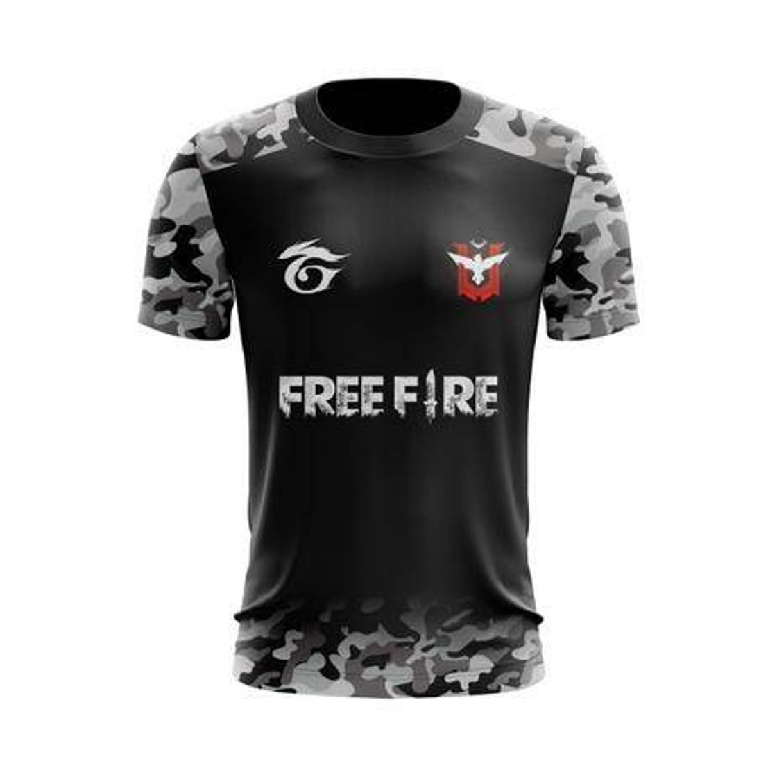 Fashion Camisa free fire mestre camuflada infantil - Kairos

