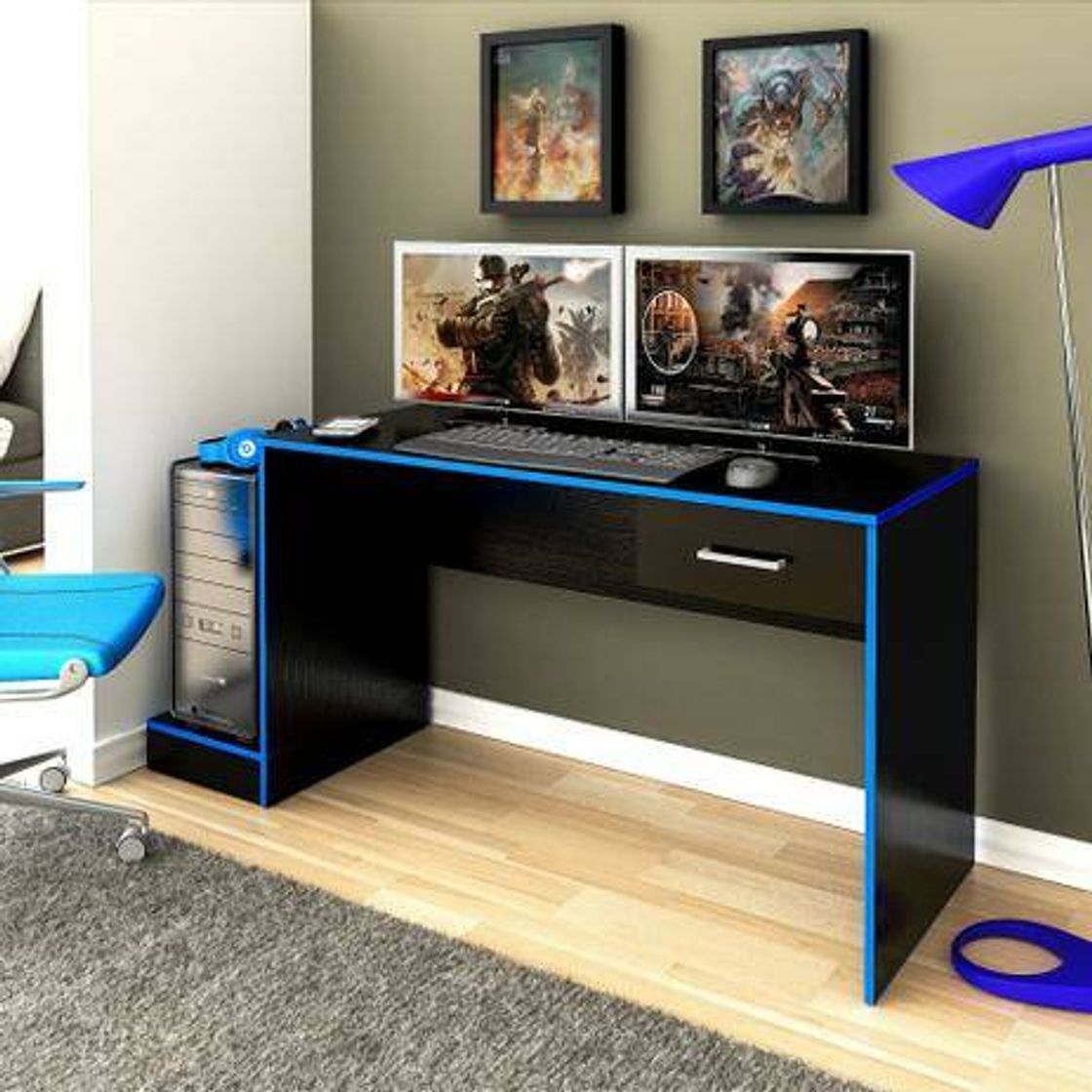 Moda Mesa computador gamer Free Fire Azul - Artely

