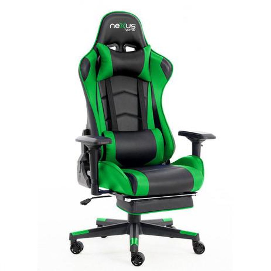 Moda Cadeira Gamer Mod. Scorpion-418 Verde e Preto - Nexus Gamer
