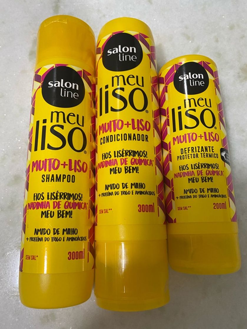 Fashion Shampoo, condicionador e protetor térmico salon line 