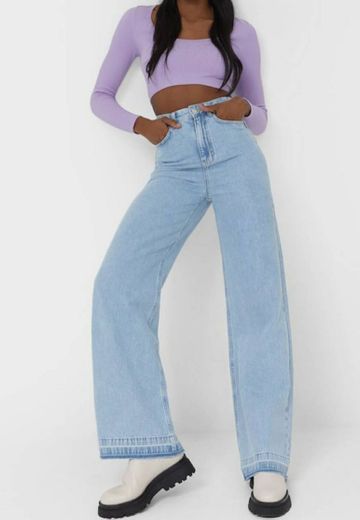 Wide leg jeans