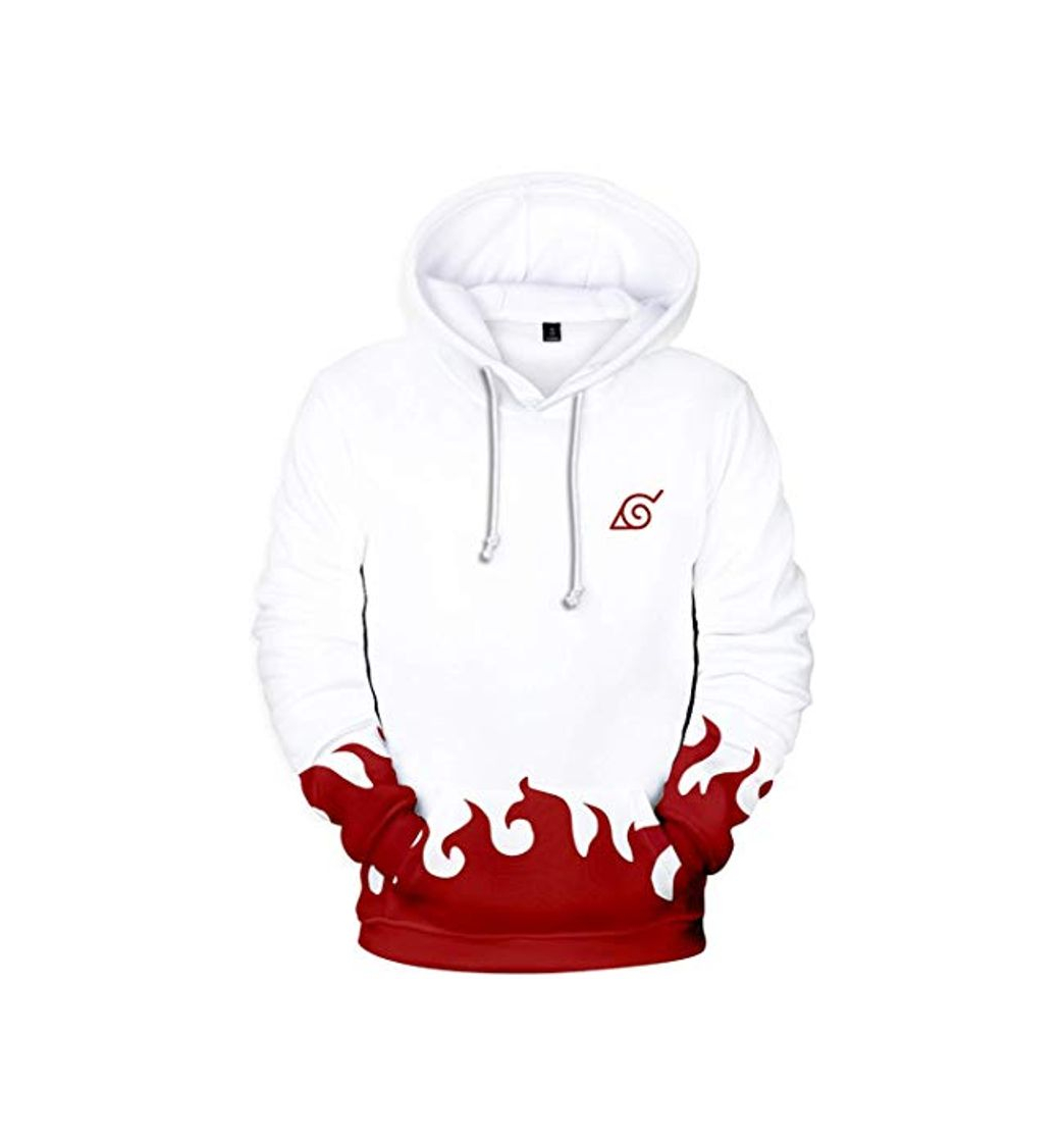 Social Silver Basic Sudadera con Capucha Naruto Impresa en 3D para Hombre Anime