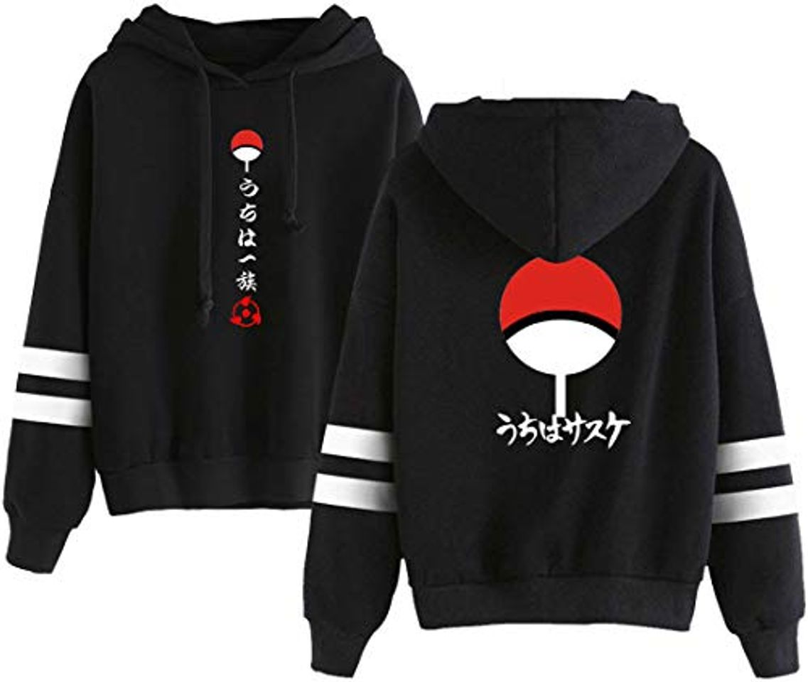 Fashion PANOZON Hombre Sudadera Naruto Impresa Figuras de Uchiha Itachi Raqueta Chaqueta de