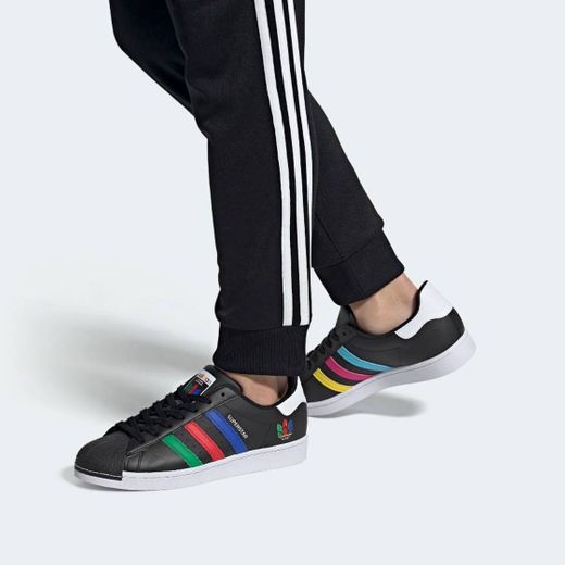Adidas Superstar (Core Black / Green / Cloud White)



