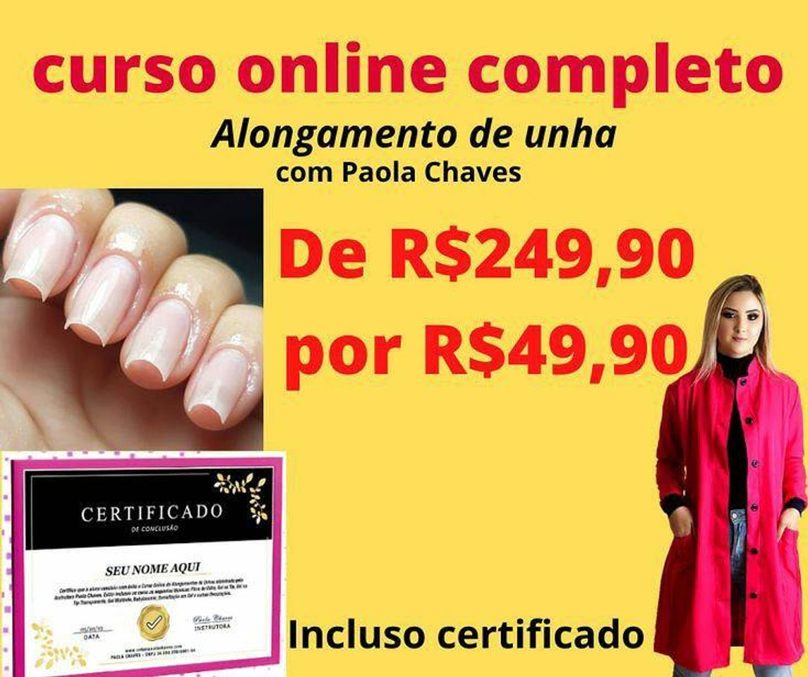 Products Curso alongamento de unha Paola Chaves 