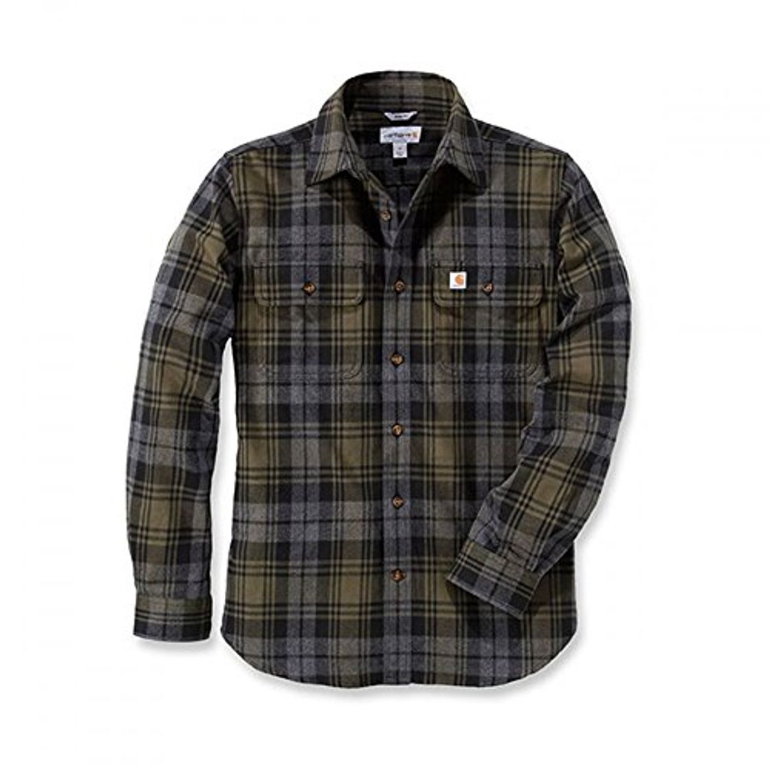 Producto Carhartt T-Shirt mit Knöpfen Hubbard Slim Fit Flannel Shirt Moss-XXL