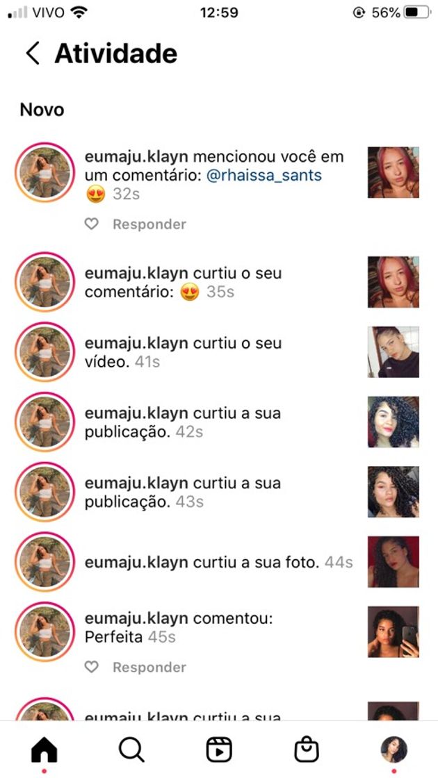 Moda Link pra interagir no Instagram