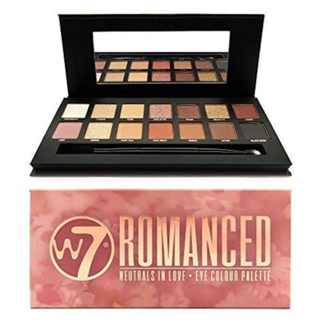 Beauty W7 Neutrales Romance Enamorado 14 Color Ojos Paleta Sombra Tonos Melocotón