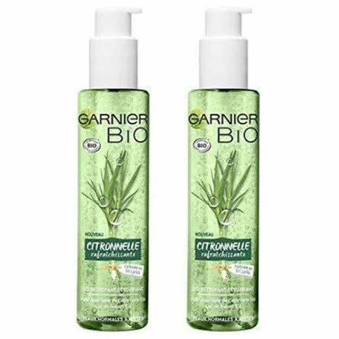 Belleza Garnier Garnier Garnier Bio Gel Limpiador détoxifiant - citronela rafraîchissante, Pack of 2 x