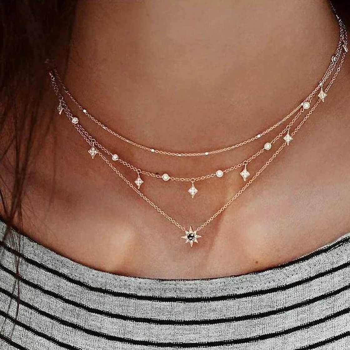 Fashion Choker com gargantilha