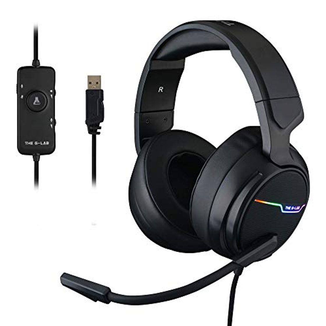 Social THE G-LAB Korp THALLIUM Cascos Gaming USB 7.1 Digital Surround - Auriculares