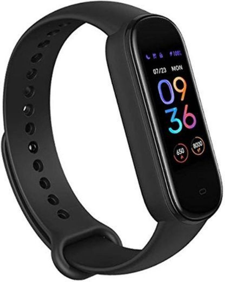 Products Amazfit Banda 5 Rastreador de ejercicios con Alexa incorporada Duración de la batería de 15 días Oxigeno en sangre Ritmo cardiaco Monitoreo del sueño Seguimiento de la salud de la mujer Pantalla