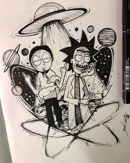 Desenhos Rick and Morty 