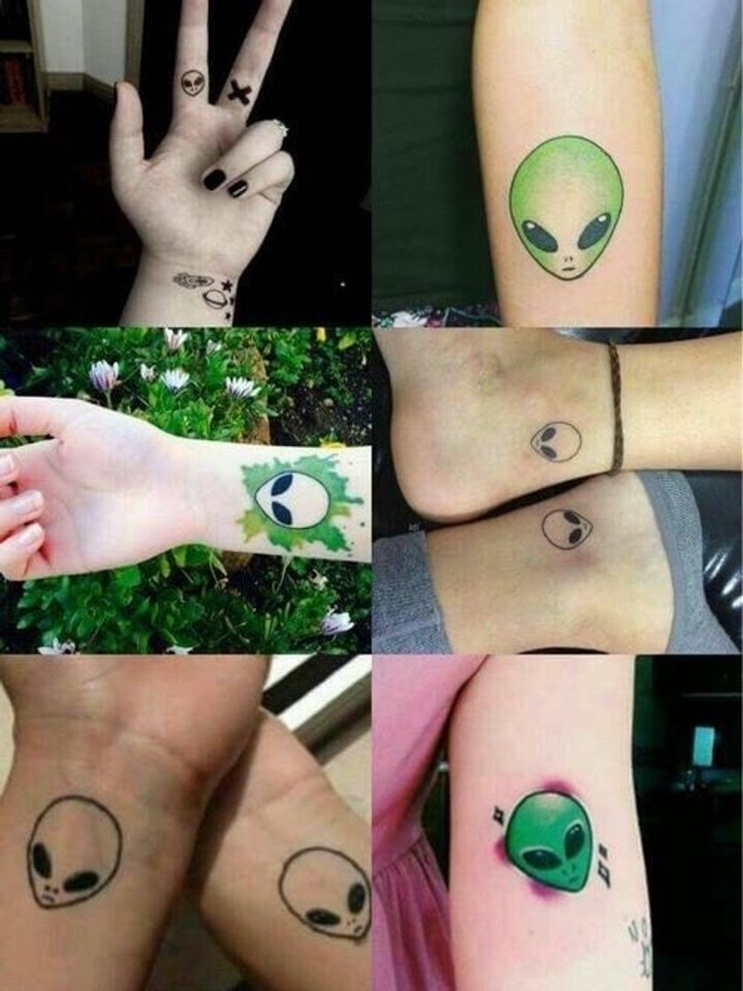 Moda Tatuagens alienígena 