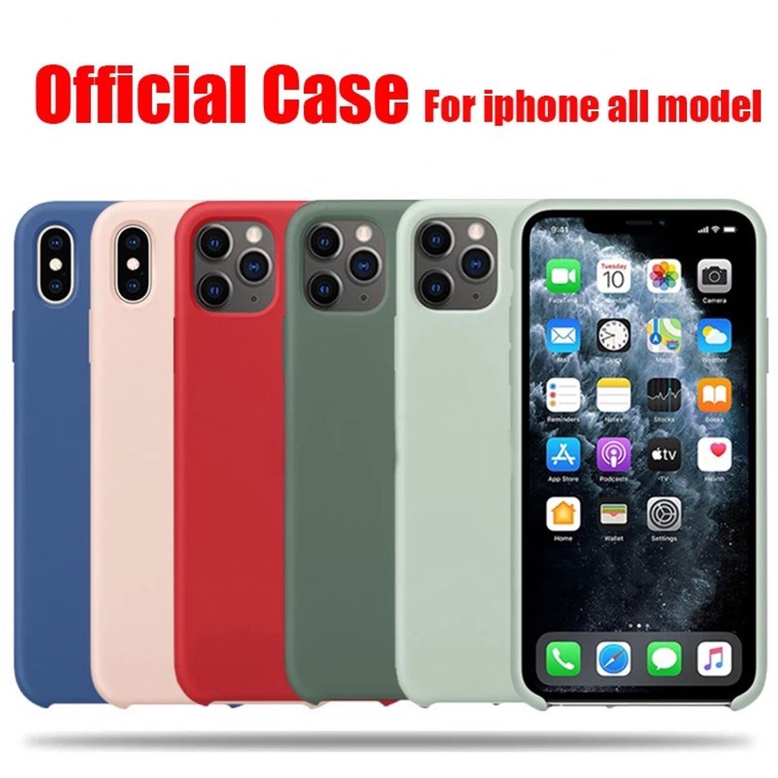 Fashion Official Original Silicone Case For iPhone