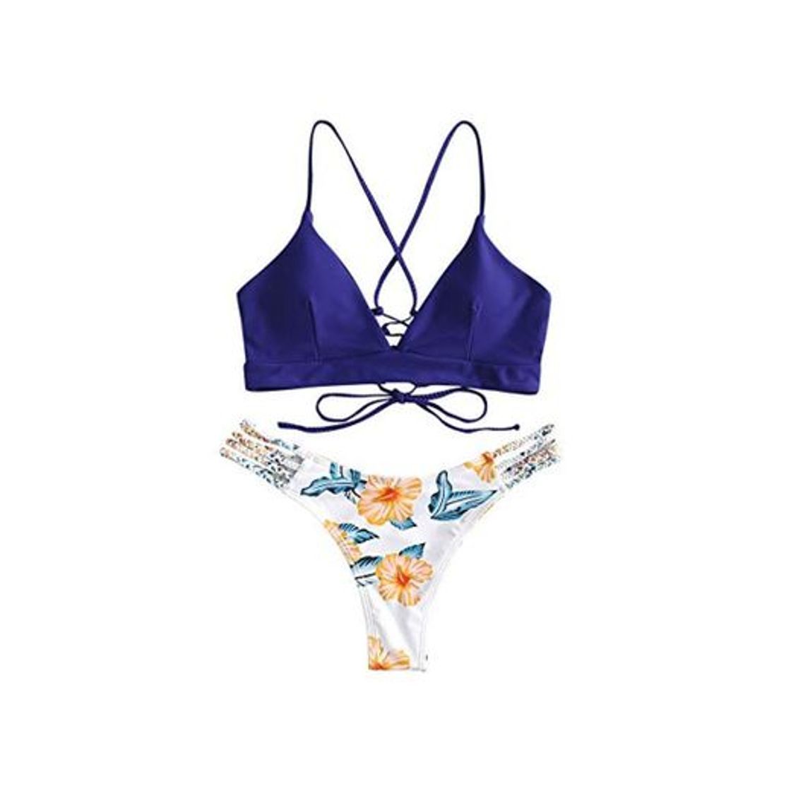 Producto ZAFUL - Bikini trenzado acolchado para mujer