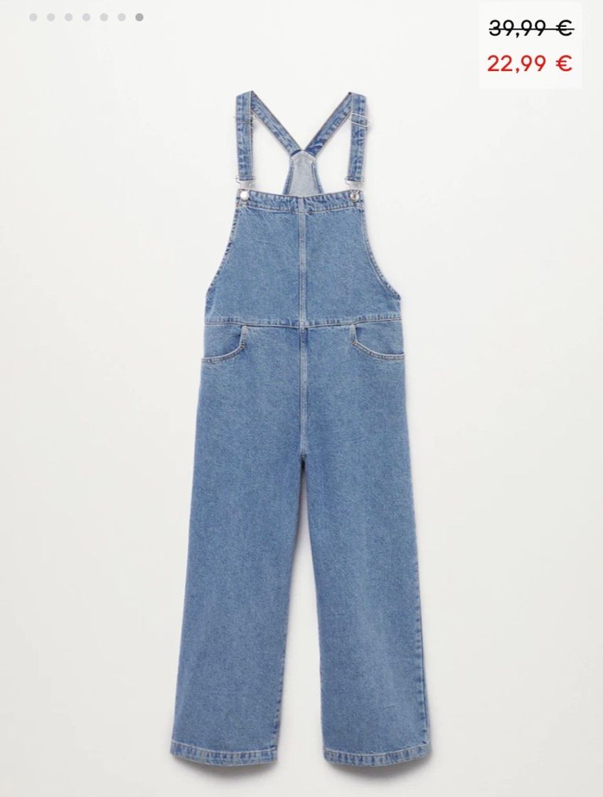 Peto largo denim mango