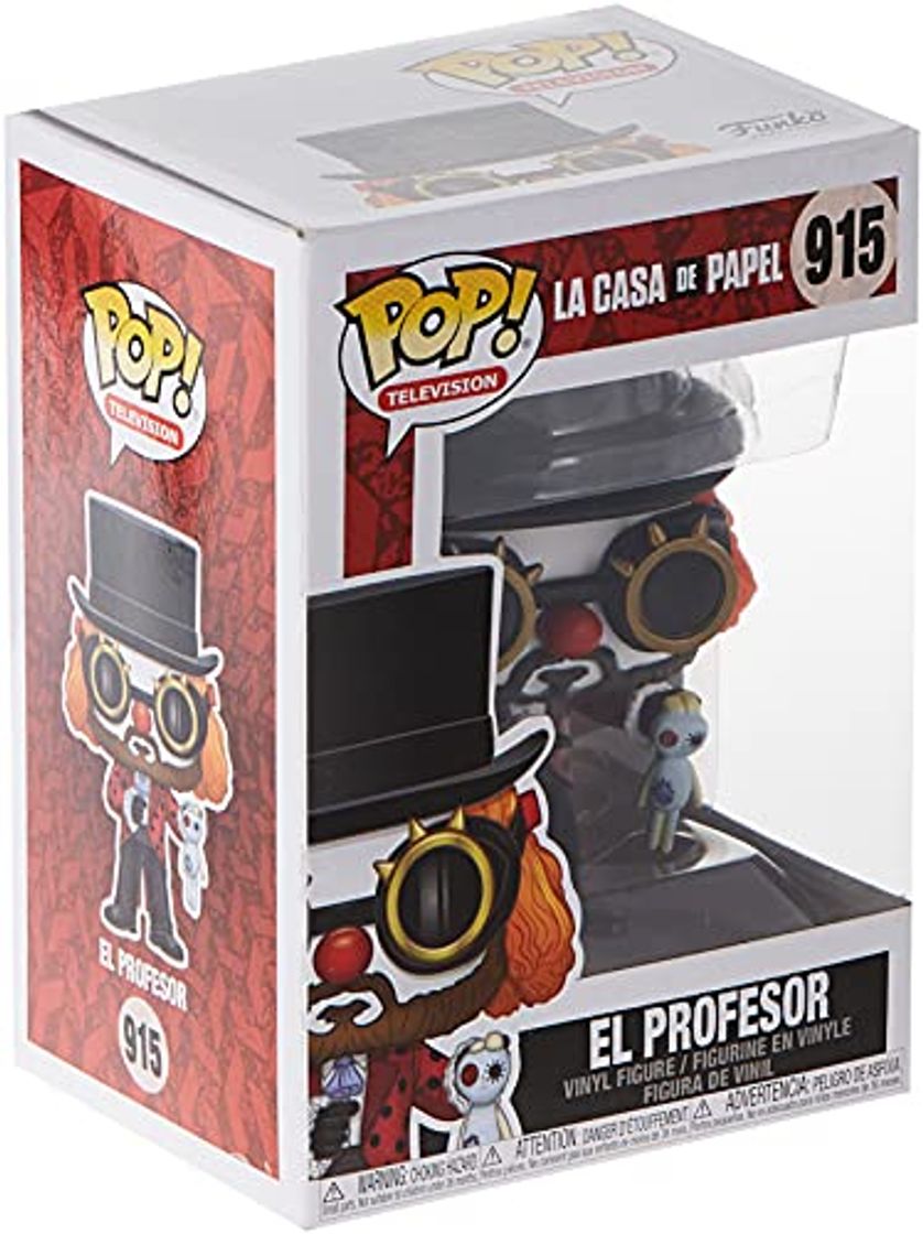 Social Funko- Pop TV: La Casa de Papel-Professor O Clown Collectible Figure, Multicolor