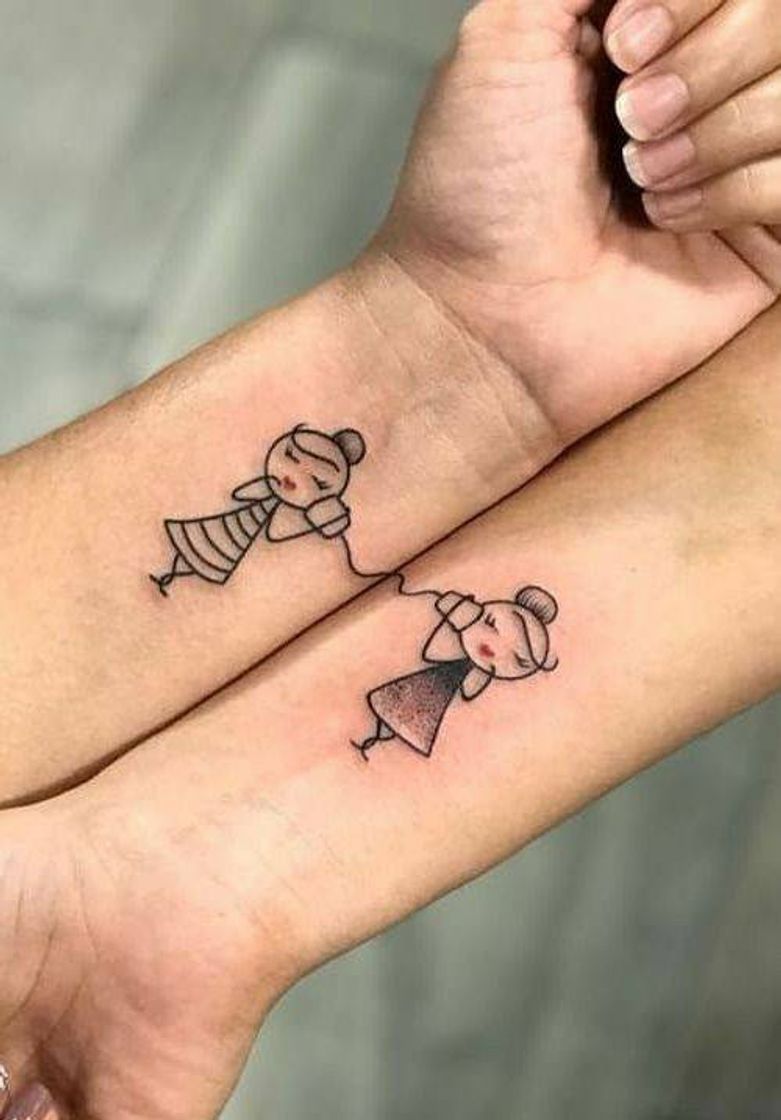 Moda Tatuagem de amizade