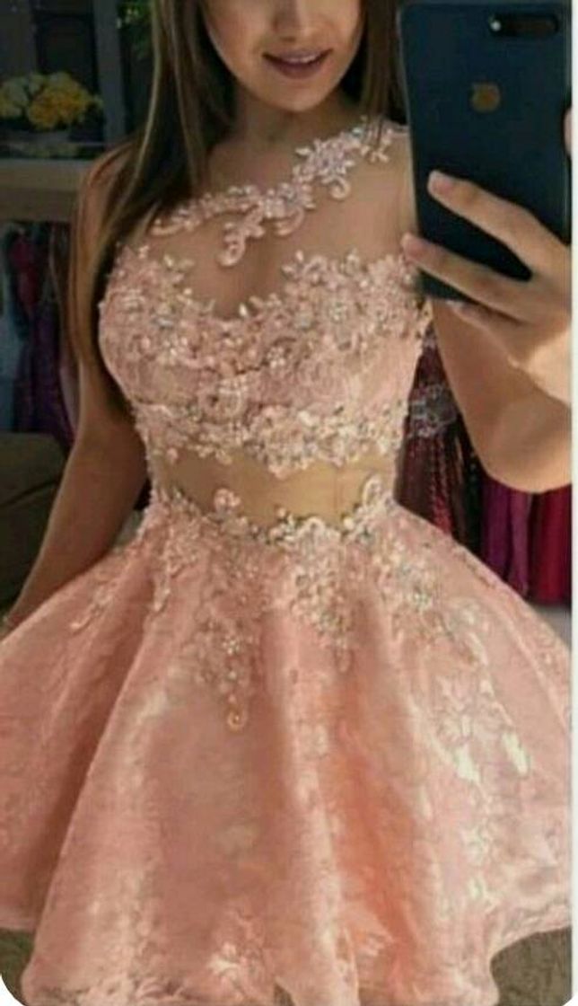 Moda Vestido de debutante rosa