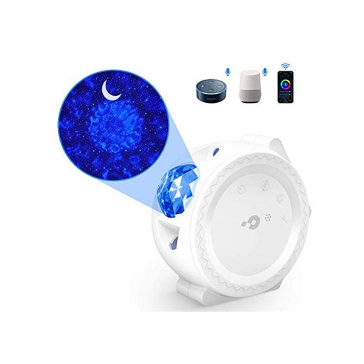 Lámpara Proyector Estrellas Bebe【WIFI inteligente】 Luz LED Nocturna con Agua Ola