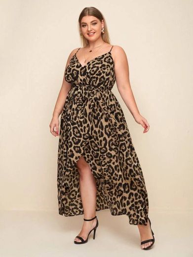 Vestido leopardo- SHEIN