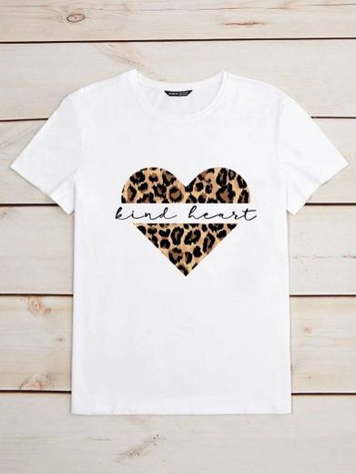T-shirt bind heart - SHEIN