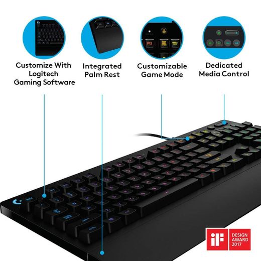 Logitech G213 - Teclado para Gaming Prodigy