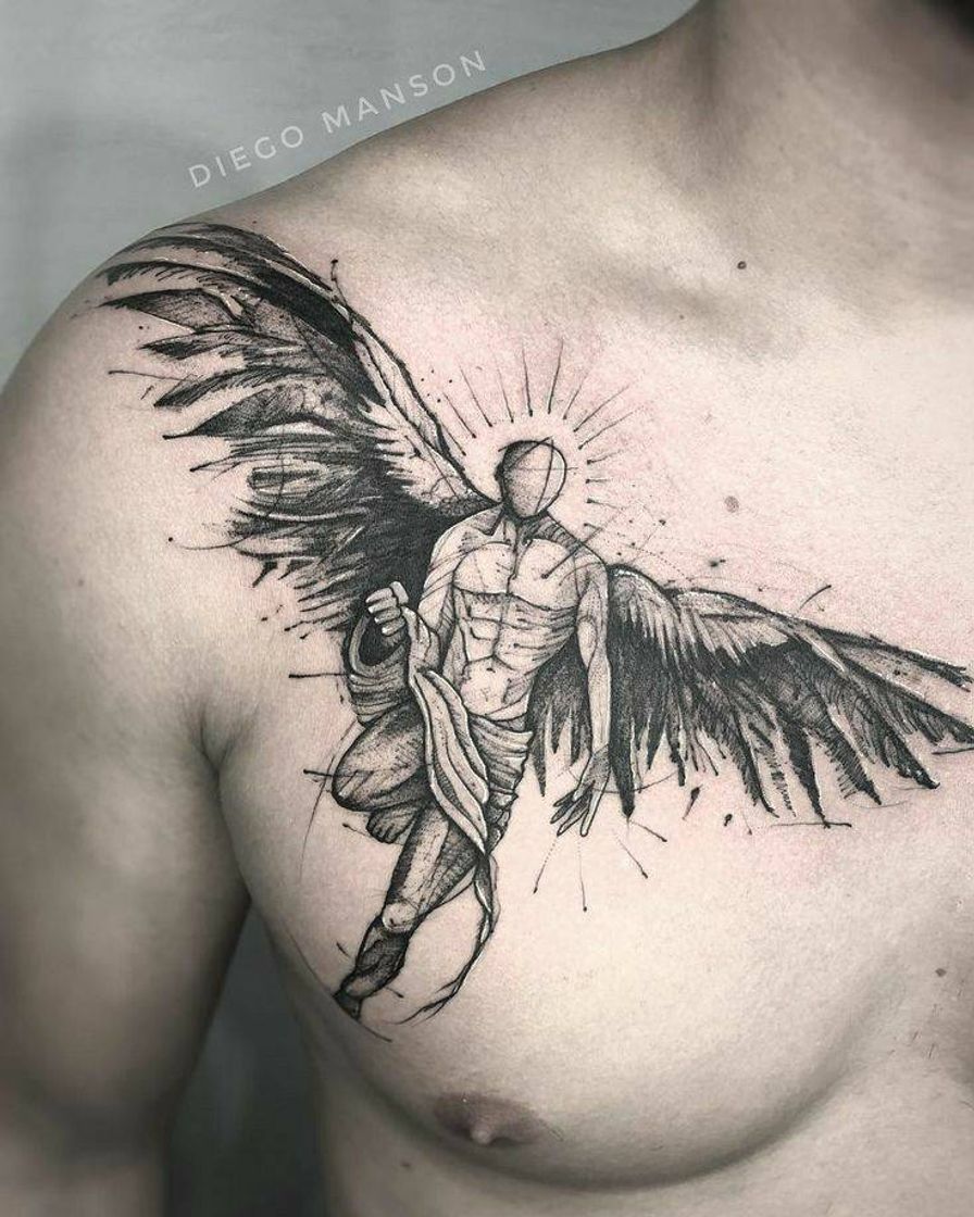 Fashion Tatuagem masculina