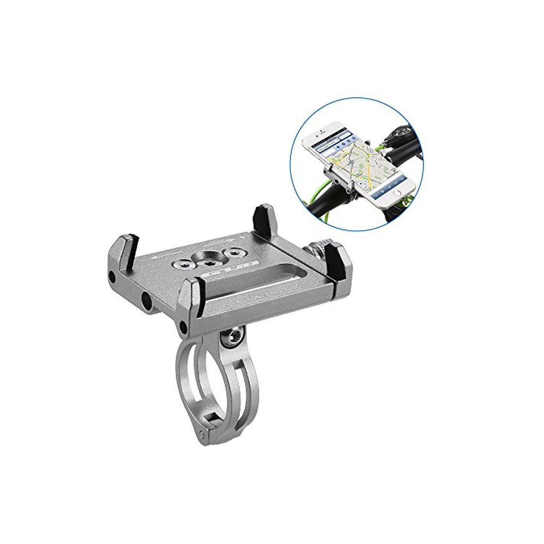 Productos Lixada Mountian Bike Teléfono Montar Universal Ajustable de Bicicletas de Teléfono Celular GPS Montar Soporte de Soporte Abrazadera de la Horquilla