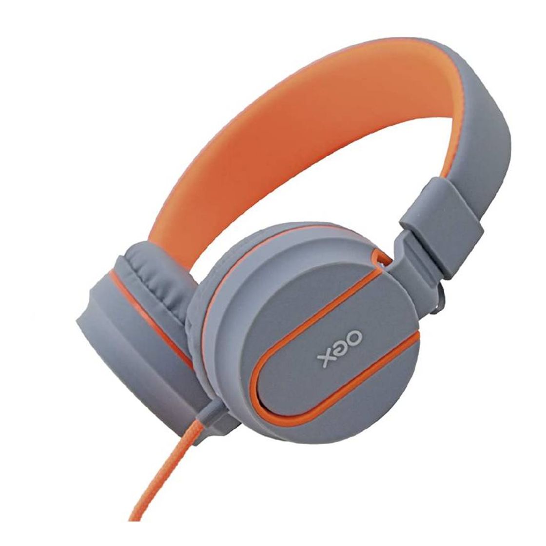 Fashion Headset Gamer, OEX, Cinza com Laranja.


