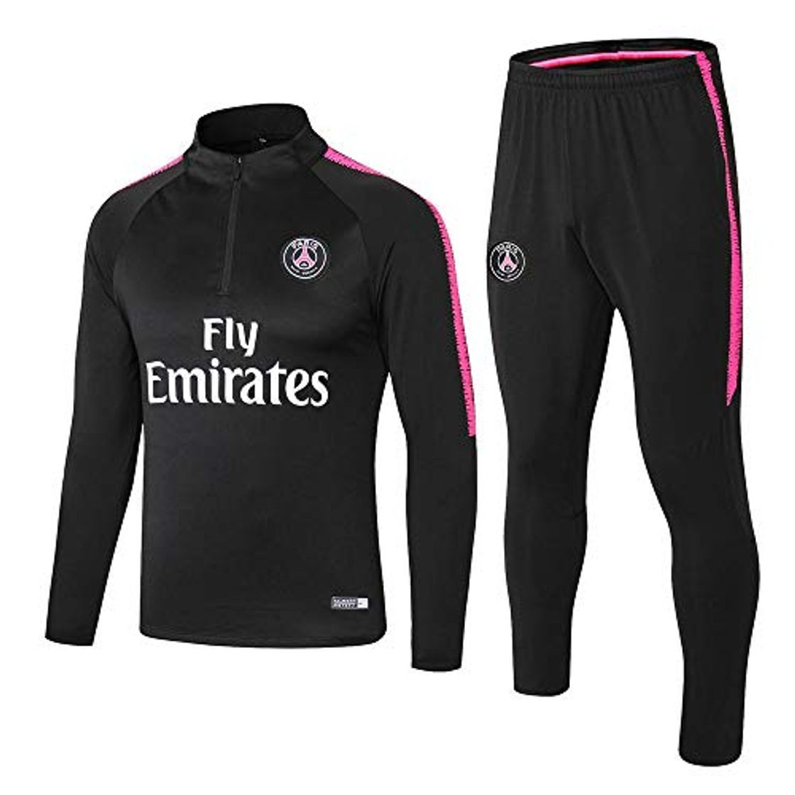 Social Paris Black Camiseta de Manga Larga Ropa de fútbol Primavera y otoño