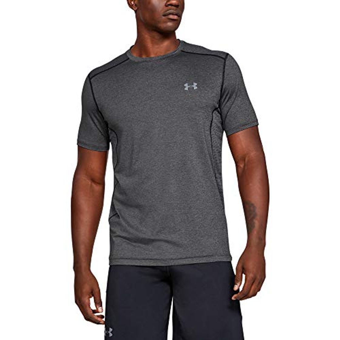 Social Under Armour Raid Camiseta Masculina, Camiseta Transpirable, Ajustada Camiseta Deportiva de Manga