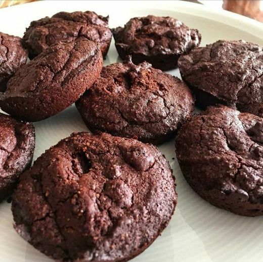 Brownie vegano em forma de muffin 🍪